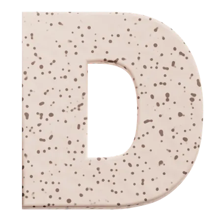 Alphabet d  3D Icon