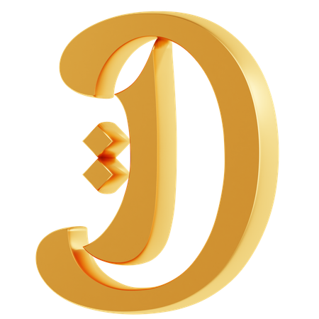 Alphabet d  3D Icon