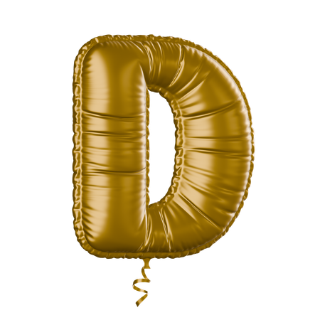 Alphabet D  3D Icon