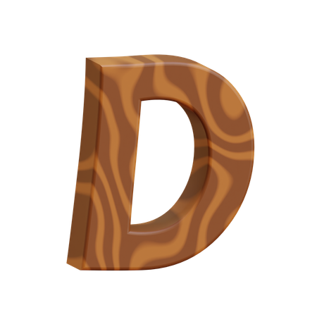 Alphabet D  3D Icon
