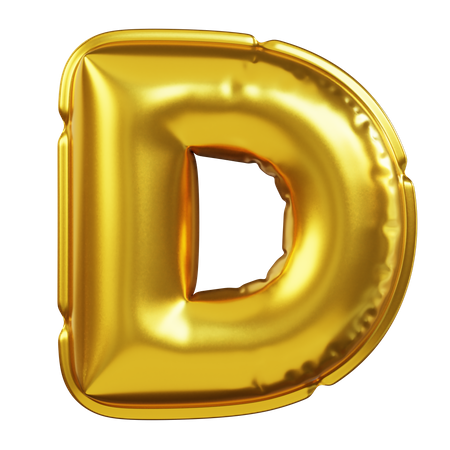 Alphabet D  3D Icon