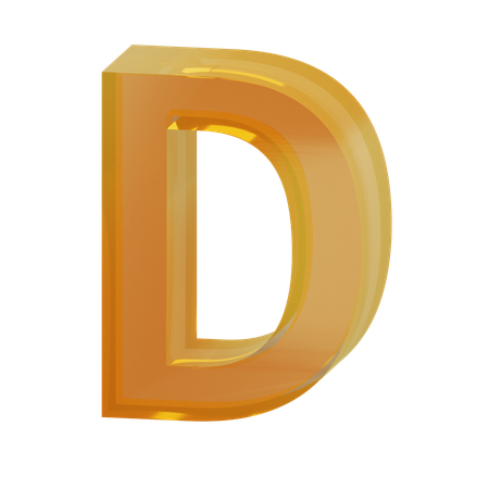 Alphabet D  3D Icon