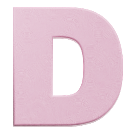 Alphabet D  3D Icon