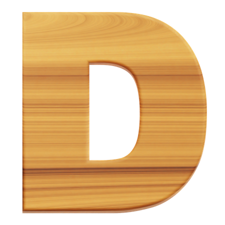 Alphabet D  3D Icon