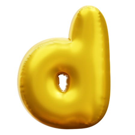 Alphabet D  3D Icon