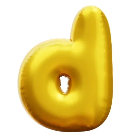 Alphabet D  3D Icon