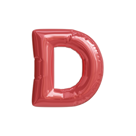 Alphabet D  3D Icon