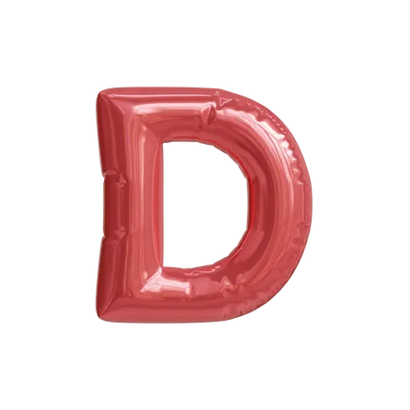 Alphabet D  3D Icon