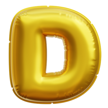 Alphabet D  3D Icon