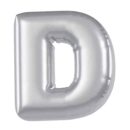 Ballon alphabet d  3D Icon