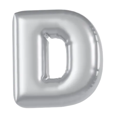 Ballon alphabet d  3D Icon