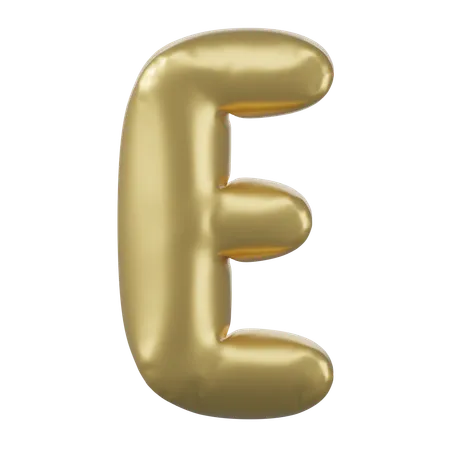 Alphabet E  3D Icon