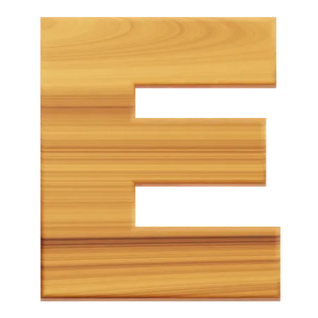 Alphabet E  3D Icon