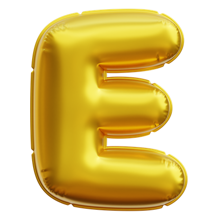 Alphabet E  3D Icon