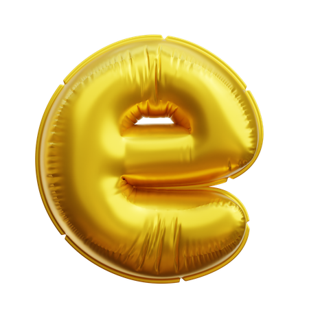 Alphabet E  3D Icon