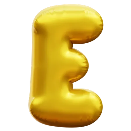 Alphabet E  3D Icon