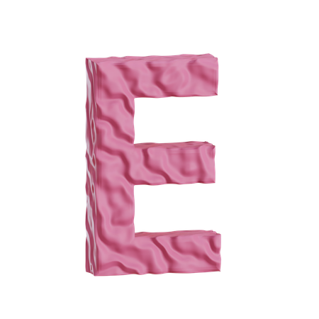 Alphabet E  3D Icon