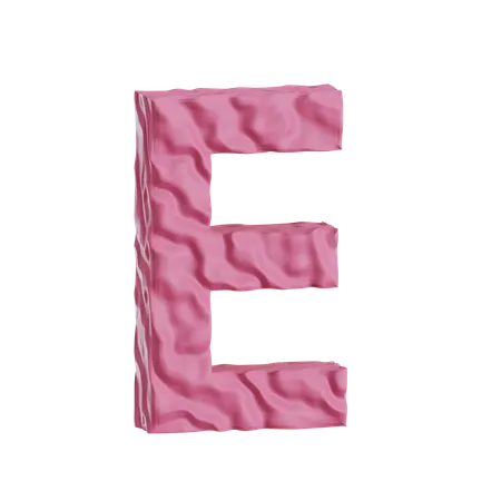 Alphabet E  3D Icon