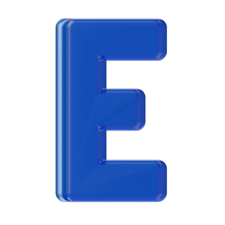 Alphabet E  3D Icon
