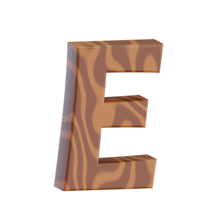 Alphabet E  3D Icon