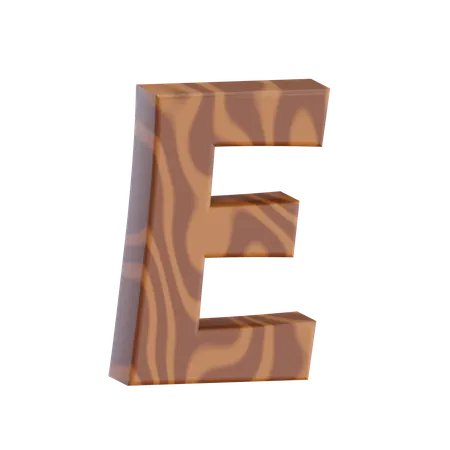 Alphabet E  3D Icon