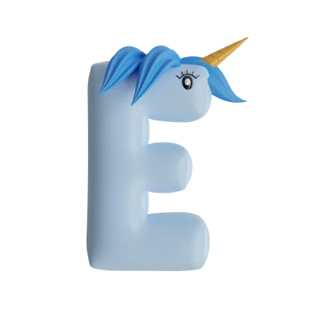 Alphabet E  3D Icon