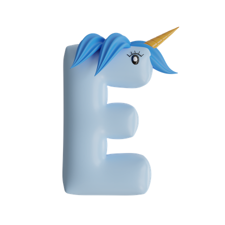 Alphabet E  3D Icon