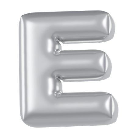 Ballon alphabet e  3D Icon