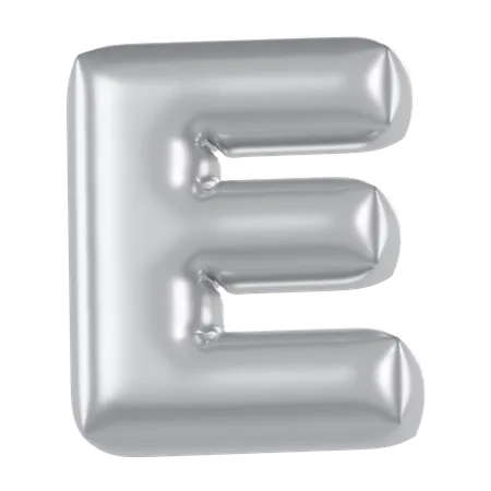 Ballon alphabet e  3D Icon