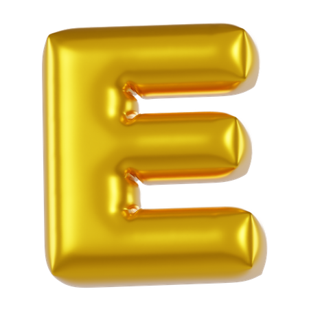 Ballon alphabet e  3D Icon