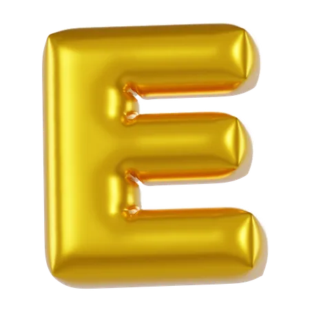 Ballon alphabet e  3D Icon