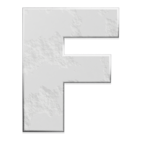 Alphabet F  3D Icon