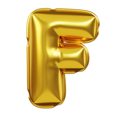 Alphabet F  3D Icon