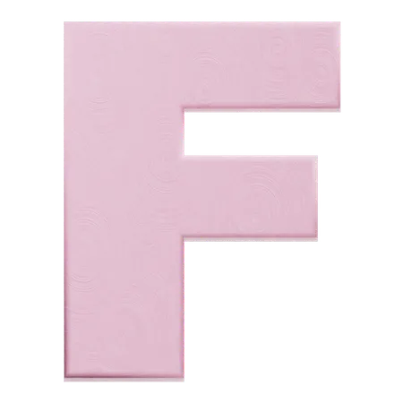 Alphabet F  3D Icon