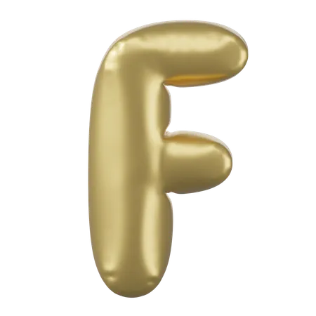 Alphabet F  3D Icon