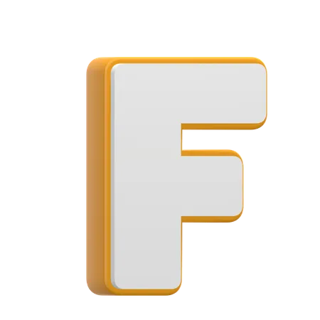 Alphabet F  3D Icon