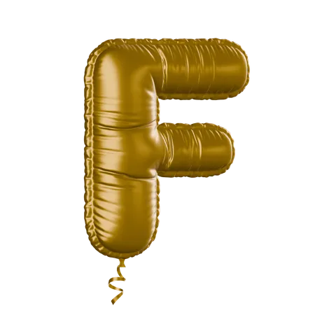 Alphabet F  3D Icon