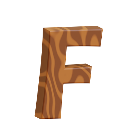 Alphabet F  3D Icon