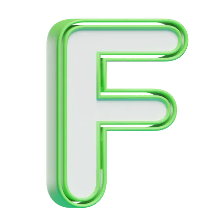 Alphabet F  3D Icon