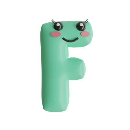 Alphabet F  3D Icon