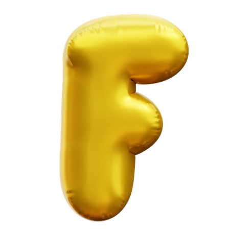 Alphabet F  3D Icon