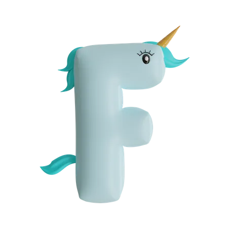 Alphabet F  3D Icon