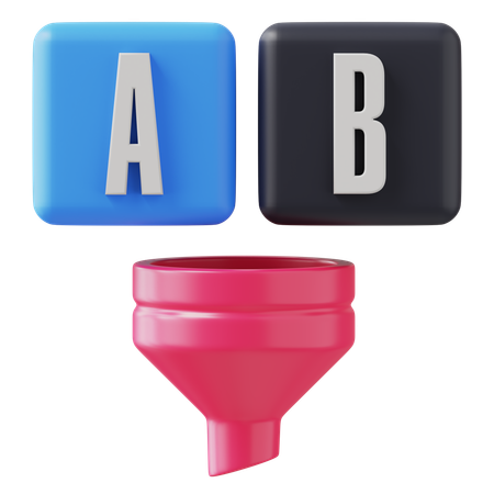 Alphabet Filter  3D Icon