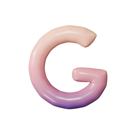 アルファベット g  3D Icon