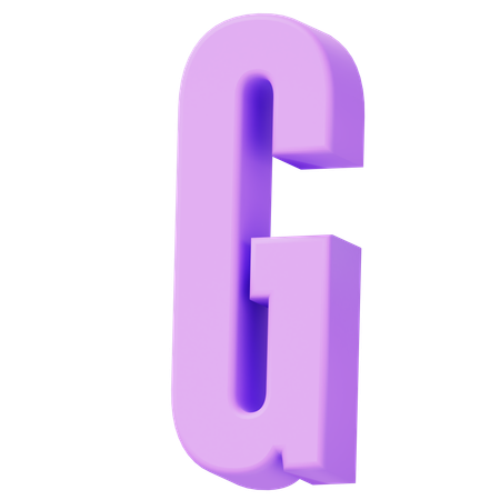 알파벳 g  3D Icon