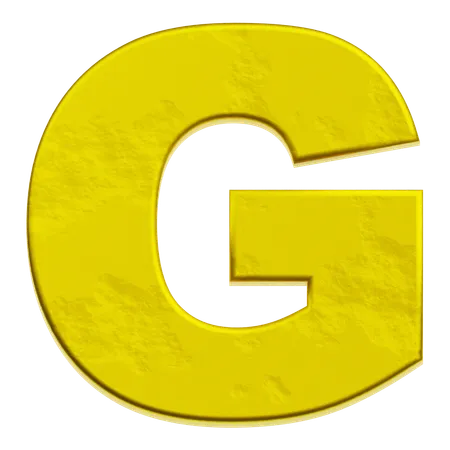 알파벳 g  3D Icon