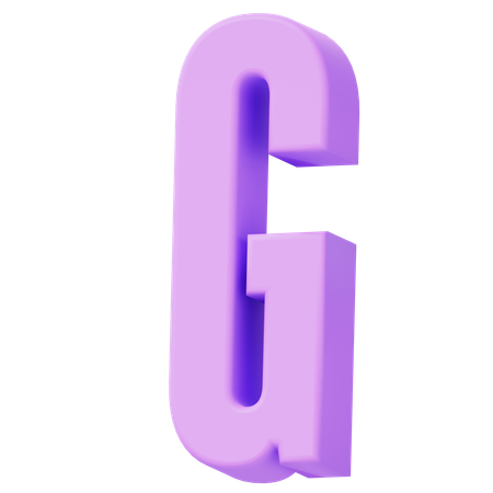 Alphabet G  3D Icon