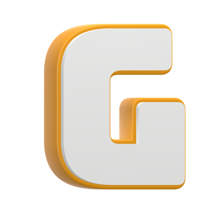 Alphabet G  3D Icon