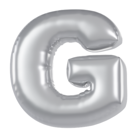 Alphabet G Balloon  3D Icon