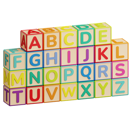 Alphabet Grids A to Z  3D Icon